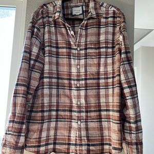 American Eagle Outfitters Multicolor Plaid Shirt pit24 length 29